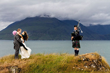 Isle of Skye Bagpiper on the Isle of Skye in Scotland